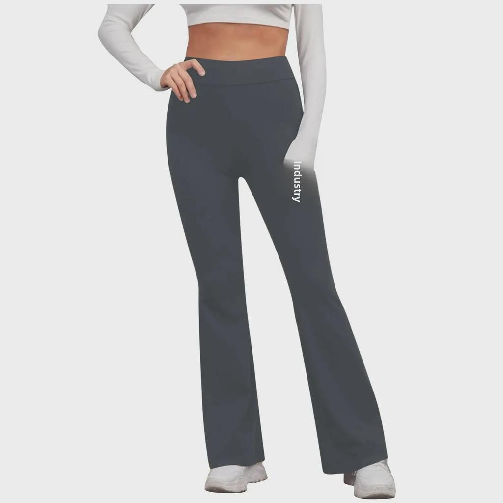 European and American Women's Solid Color Elastic Waist Yoga and Casual Running Pants