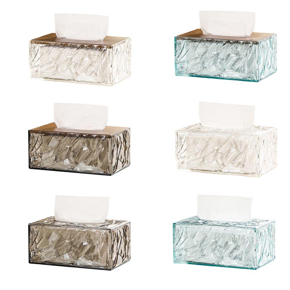 Dust Resistant Wipes Container Large Capacity Desktop Tissue Dispenser Facial Tissue Holder Home