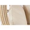 Fauteuil - Rotin synthétique - Structure aluminium - Beige - Charge 120 kg