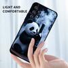 Cartoon Anime Panda Cute For Samsung A41 A35 A34 A33 A32 A25 A24 A23 A21s A06 A05 A04 A03 Note 10 20 Ultra 5G Black Phone Case