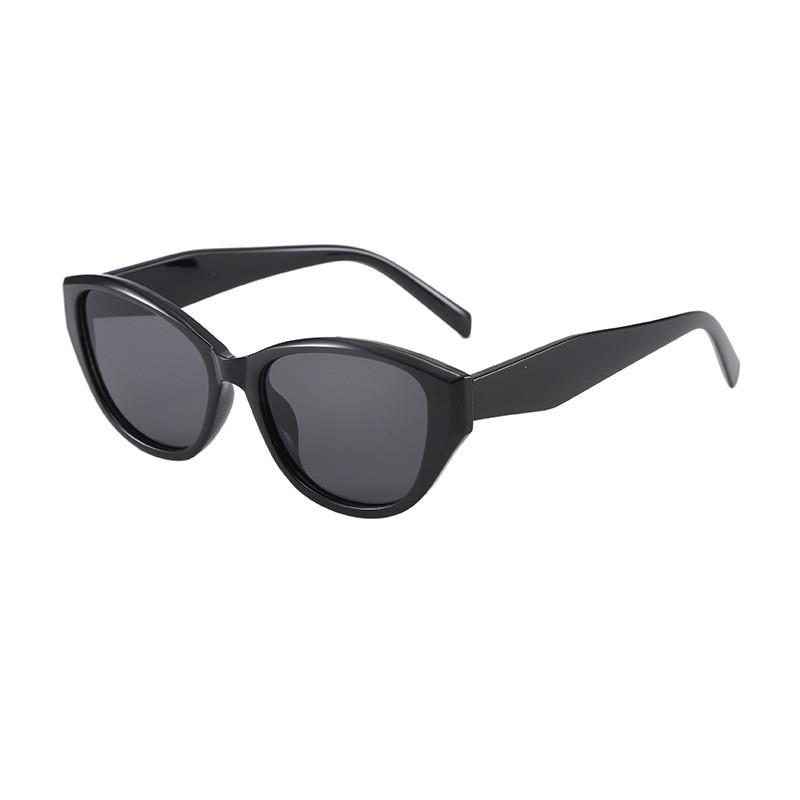 

Black Frame Gray Lens Cat Eye Sunglasses Uv400 For Outdoor Fashion Style 1