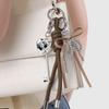 Heart Key Bows Braided Rope Keychain Bag Pendant Charm Fashion Bag Accessories for Handbag,Backpack Purse Decorations
