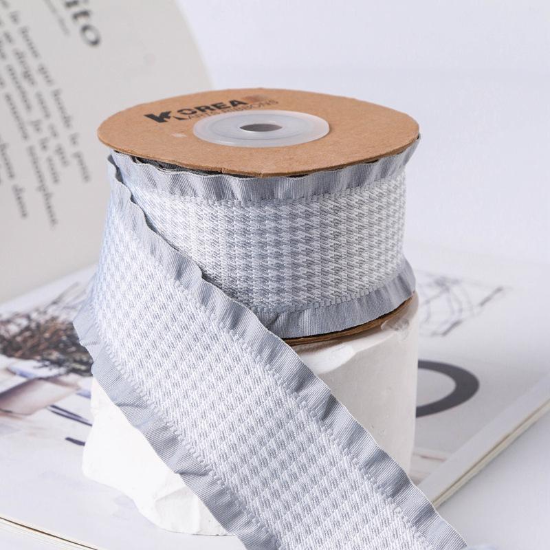 Factory Multicolour Ruffled Polyester Ribbon for Gift Box Packing