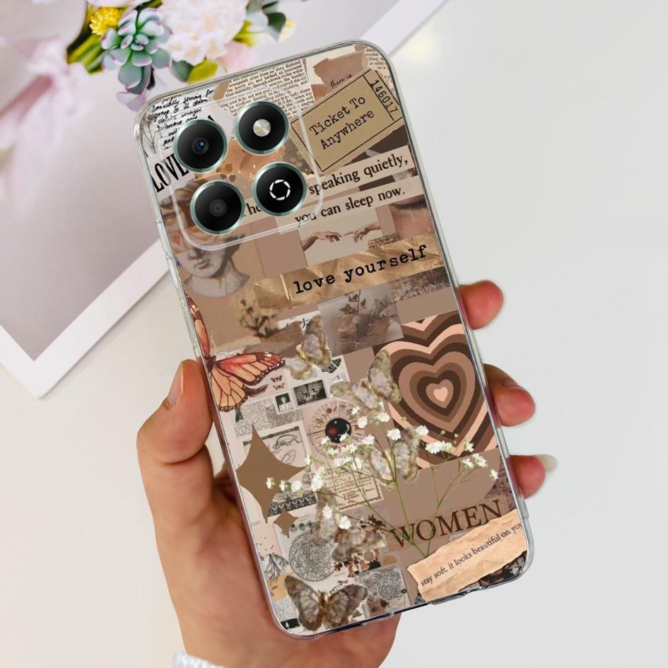 For Honor X6b Case JDY-LX1 JDY-LX2 Cover Luxury Marble Pattern Soft Clear Silicone Phone Back Cover For Honor X6b 4G X 6B Fundas
