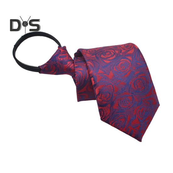 Men Business Tie Multiple Pattern Designs Rich Colors No Knot Casual Neck Tie Banquet Wedding Party Necktie