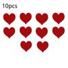 10Pcs Heart-Shaped Knife And Fork Covers, Valentine'S Day And Birthday Party Decoration Items, Home Tabletop Ornaments