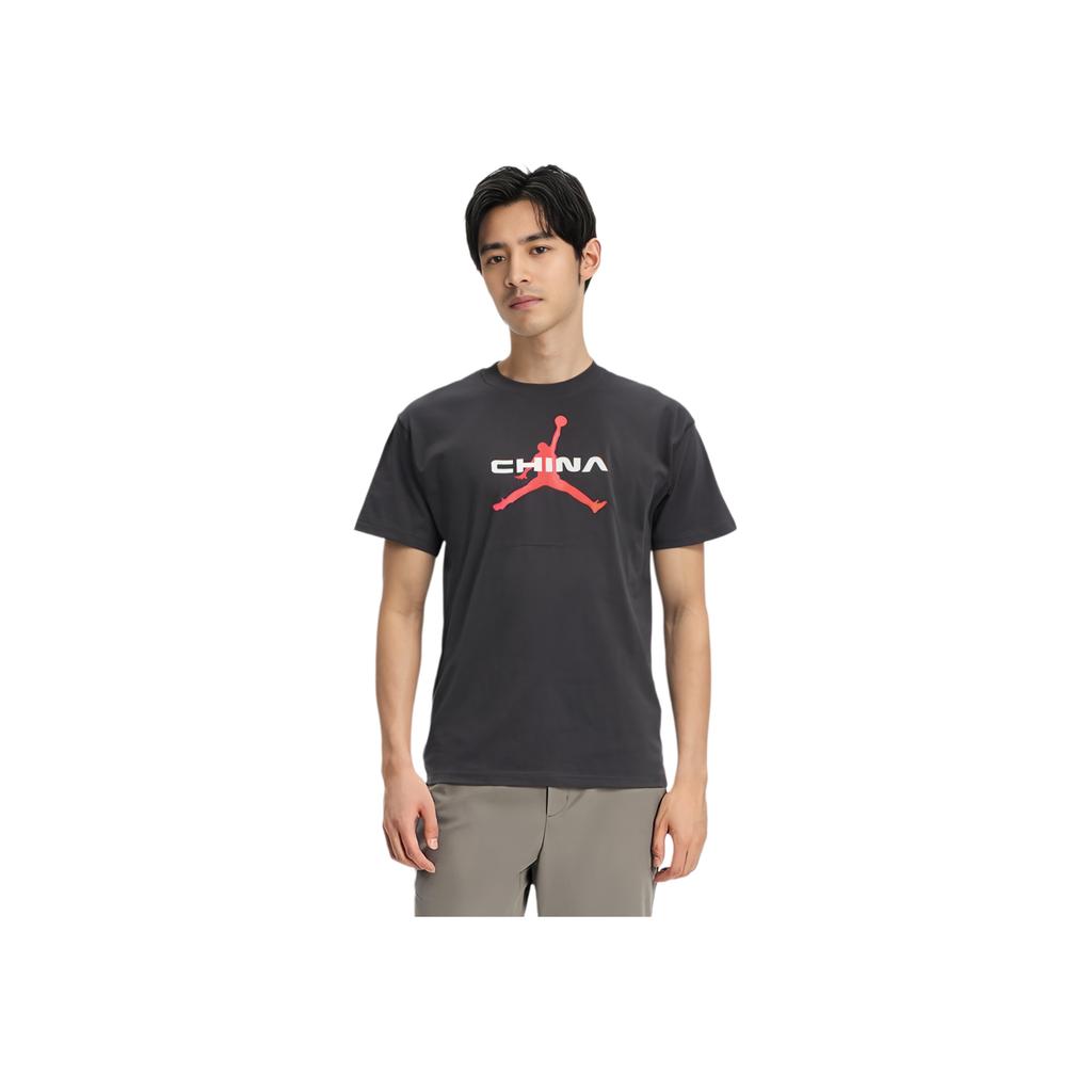 Jordan Panda Dunk Print Short Sleeve T-shirt Men Tops Black DD0200-010