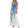 Sleeveless Floral Print Maxi Dress for Women Casual Loose Fit Summer Dresses for Women Uk Ladies Summer Dresses Uk