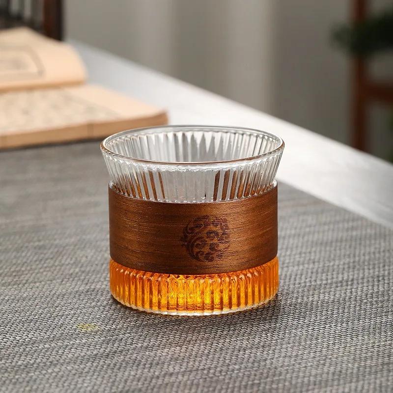 150ml Glass Coffee Cup Heat Insulation Tea Cup Large Capacity Japanese Style Coffee Mug Transparent Glass Teacup Drinking Mug