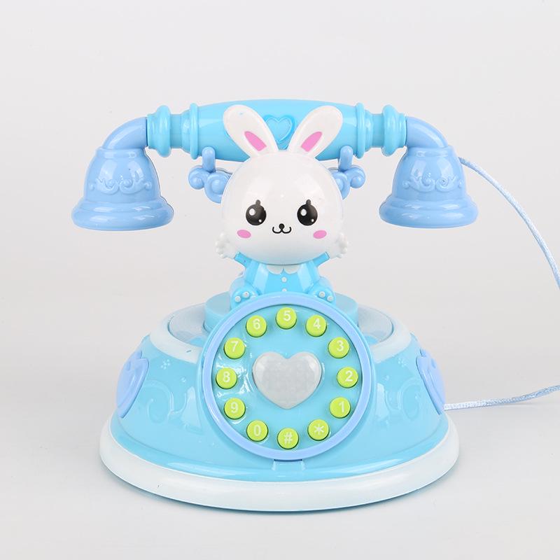Retro Kids' Toy Phone: Interactive Learning with Lights, Music, and Stories