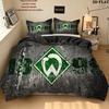 Werder Muster Bettwäsche Heimdekoration Geburtstagsgeschenk ( 1 Bettbezug + 2 Kissenbezüge, ohne Füllung),Fanartikel.