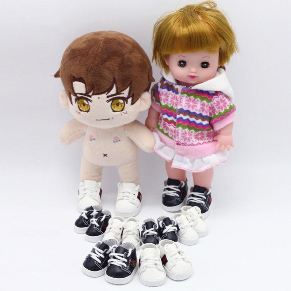 

Doll Shoes Labubu Canvas Doll Shoes PU Doll Clothes Shoe Doll Mini Sports Shoes DIY Doll Toy білий