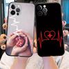 Nurse Medical Medicine Health Heart Stethoscope Phone Case for iPhone 15 14 Pro Max 8 Plus SE 2022 11 12 13 Pro Xs Mini X S Case