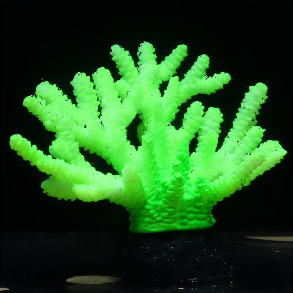 1 pc Fish Tank Decorations Aquarium Decor Plants Fluorescent Staghorn Coral Reef Decor Glowing Fish Tank Decorations Betta Fish