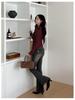 Korean Dongdaemun Elegant Halter Neck Slimming Long Sleeve T-shirt for Women