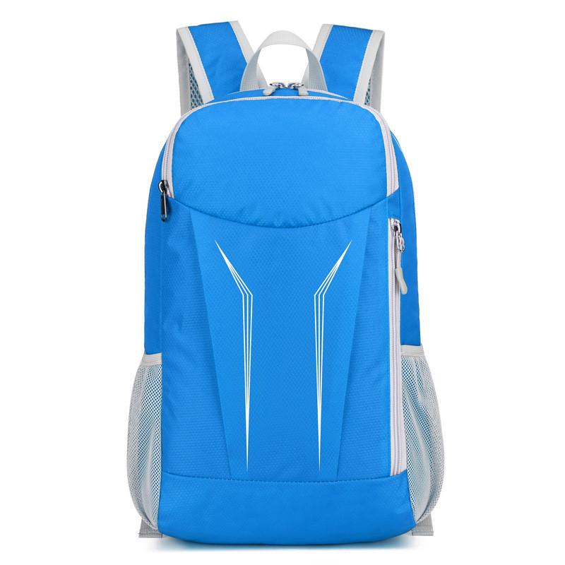 Hiking Outdoor Folding Bag Splash Proof Light Schoolbag Riding Zipper Backpack