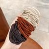 50Pcs Elastic Hair Ties No Damage Simple Stylish Ponytail Holders Thin Thick Hair Accessories for Girls