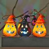 yangyizhi 12 Pcs Halloween LED Pumpkin Lantern, Spooky Hanging Lighted Light with Witch Hat for Indoor Outdoor Home Party Decor
