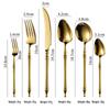 Abay Gold Stainless Steel Cutlery Set