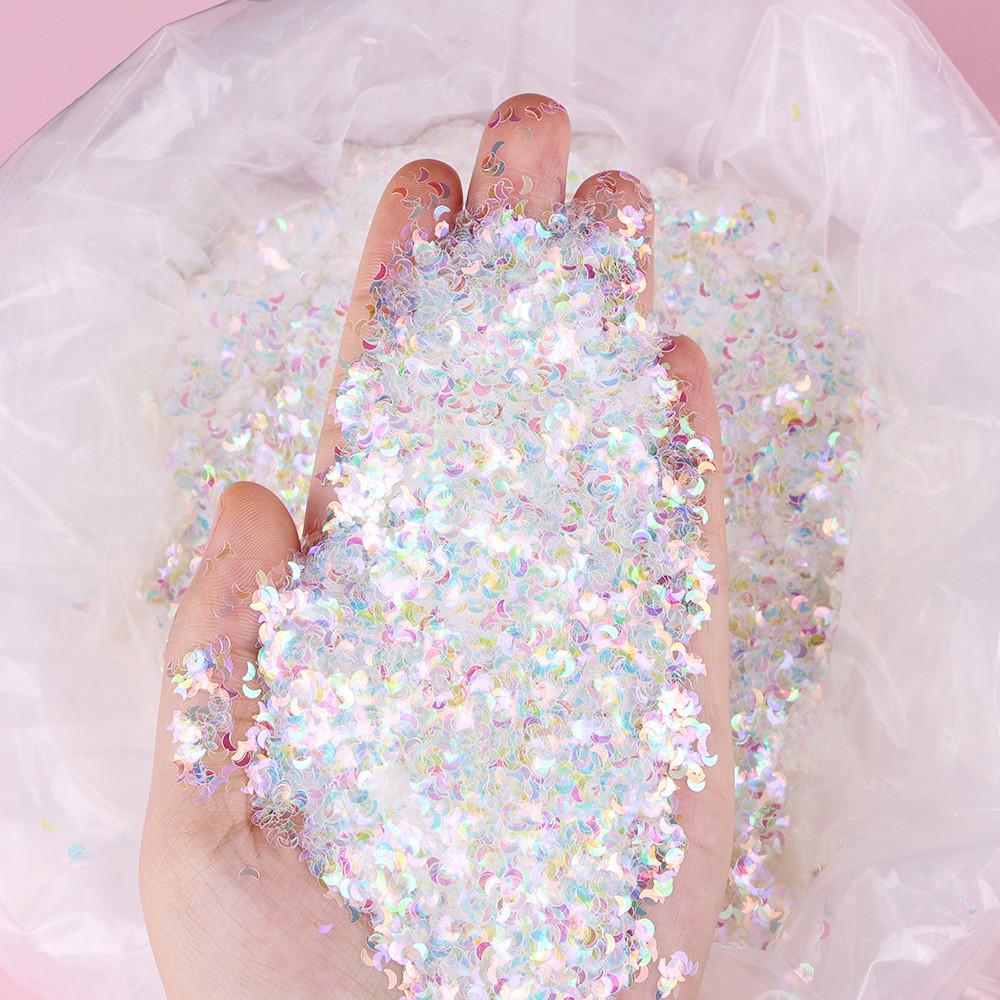 Blue Light Irregular Sequin Flakes for DIY Nail Art and Jewelry