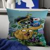 Adventure Time Con Finn Jake Copricuscini Cartone Animato Divano Decorativo Casa Stampa Double-sided Corto Peluche Carino Copricuscino