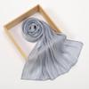 Einfache Glitzernde Seidengefühl Satin Schals Schal Glitzer Schimmer Wickeltuch Strand Überwurf Stola Bufandas Muslimischer Hijab 180*70cm