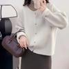 YYFS Damemote Uformelt Høst Vinter Ensfarget trykk Langermet O-hals topper Dameklær Ullstrikkede gensere