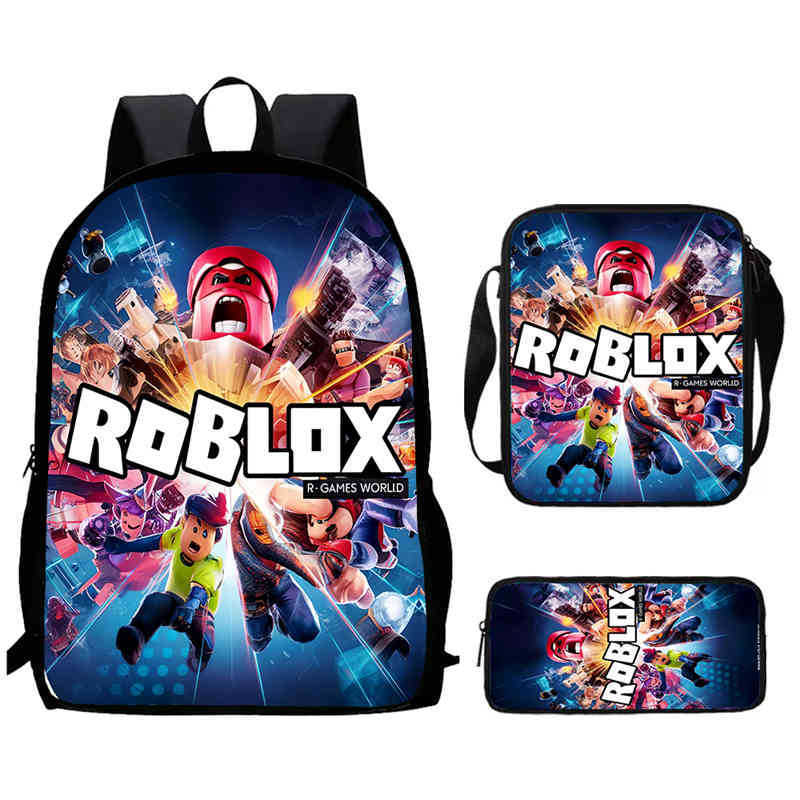 Roblox Printed Backpack, Children'S And Elementary School Bags