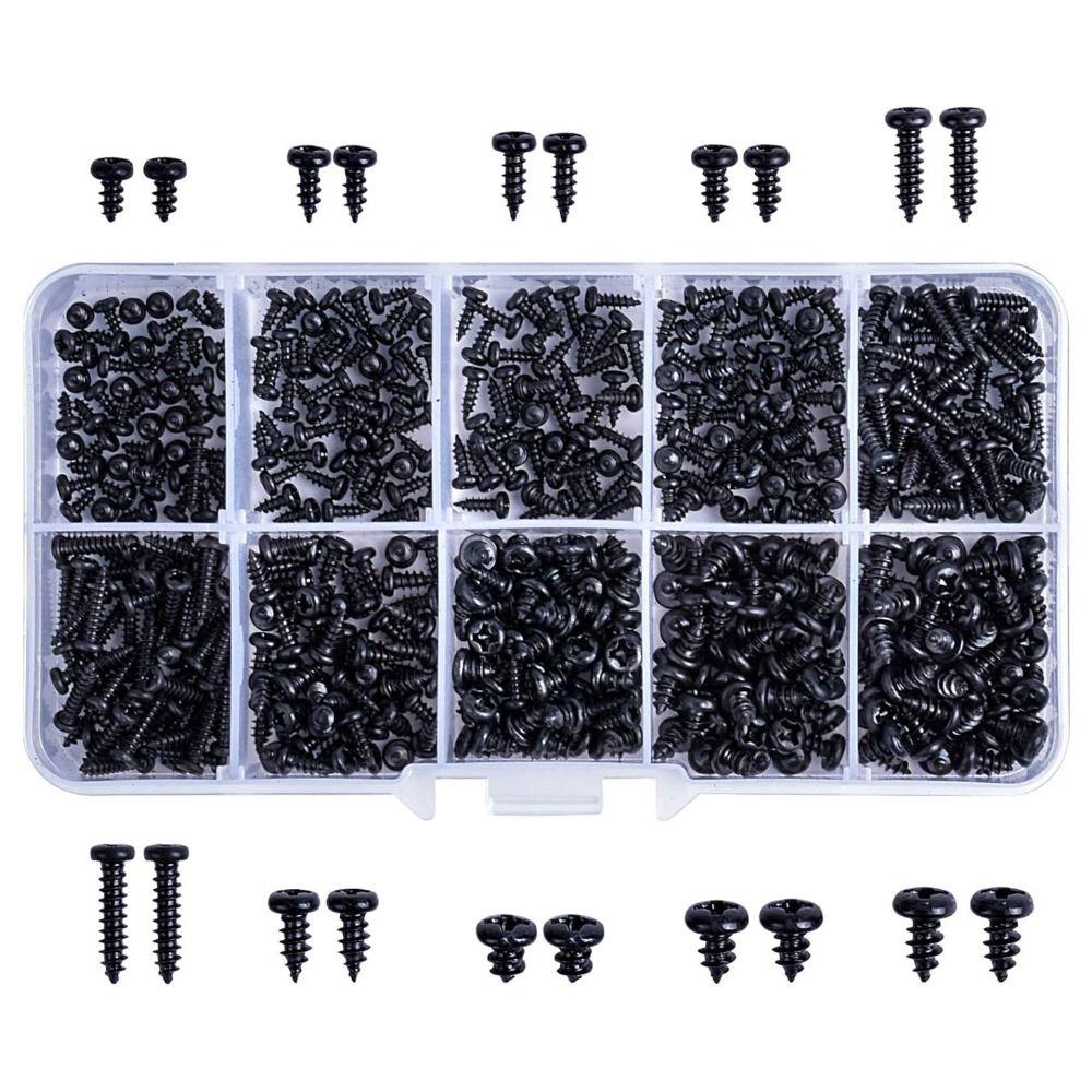 400pcs/500pcs Cross Recessed Head Self Tapping Screws Carbon Steel Laptop Screws  Laptop Repair
