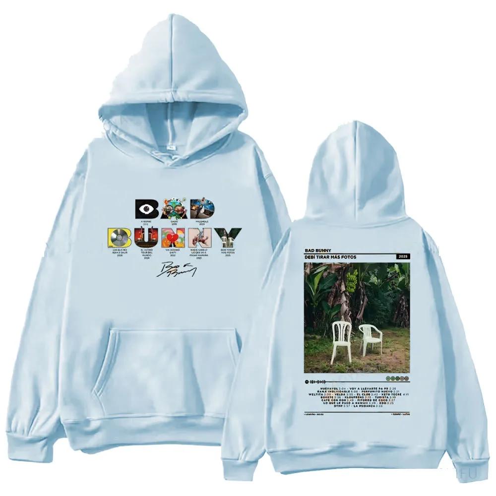 2025 Bad Bunny Neues Album Nadie Sabe Lo Que Va A Pasar Mañana Grafik-Hoodies Mode Hip-hop Harajuku Streetwear Unisex Hoodie