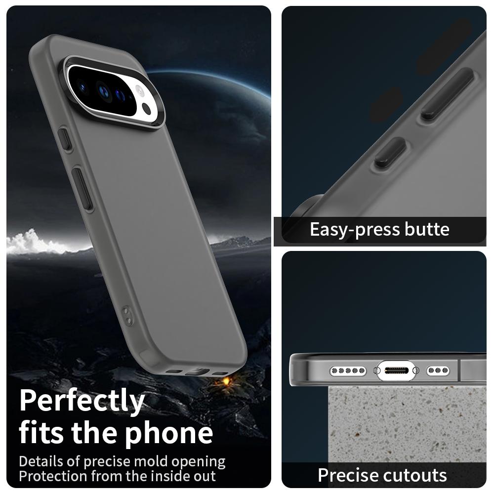 Pixel 10/10 Pro/9/9 Pro Mattes Case, leicht, Sturzschutz, Schlanker Schutz, Transluzente Hülle für Google Pixel 10/9 Pro XL