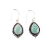 Amazonite Gemstone 925 Sterling Silver Handmade Jewelry Earrings 1.6" For Gift EE-164-23