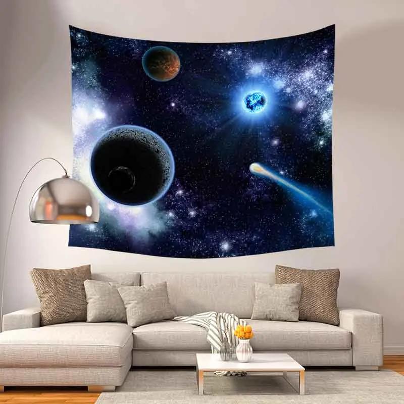 Planet Galaxy Space Cosmic Tapestry Home Decor Wall Hanging Tapestry Outer Space Theme Tapestry Bedroom Living Room Decoration