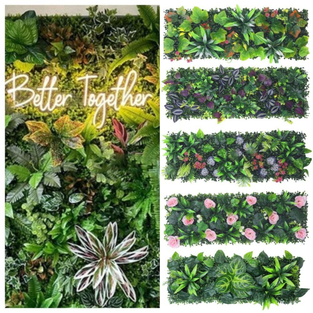Flower Artificial Eucalyptus Carpet DIY Simulation Maple Plant Sheet Living Room