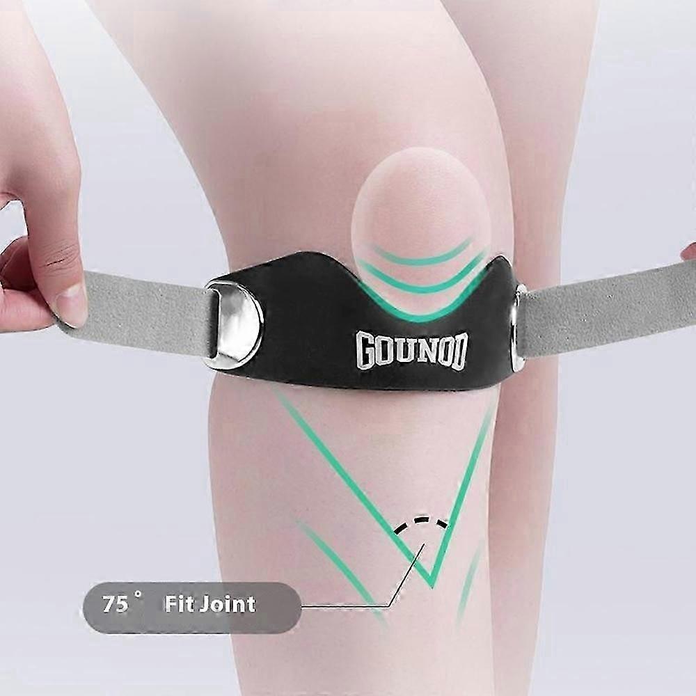 GOUNOD BGD001 Fascia Rotulea Professionale 1 Pezzo per Basket Corsa Ciclismo Protezione Menisco Supporto Ginocchio Sportivo