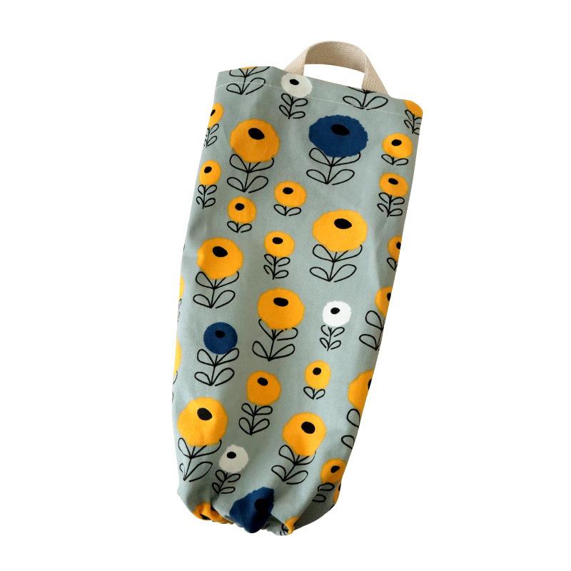 

Сумка для хранения чеснока и имбиря, аксессуары для кухонных подвесных сумок, настенный органайзер для сумок для покупок из плотного хлопка с милым принтом