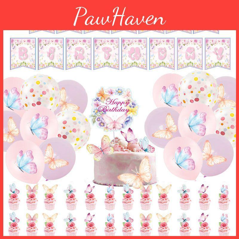 Colorful Butterfly Party Supplies Kit For All Occasions