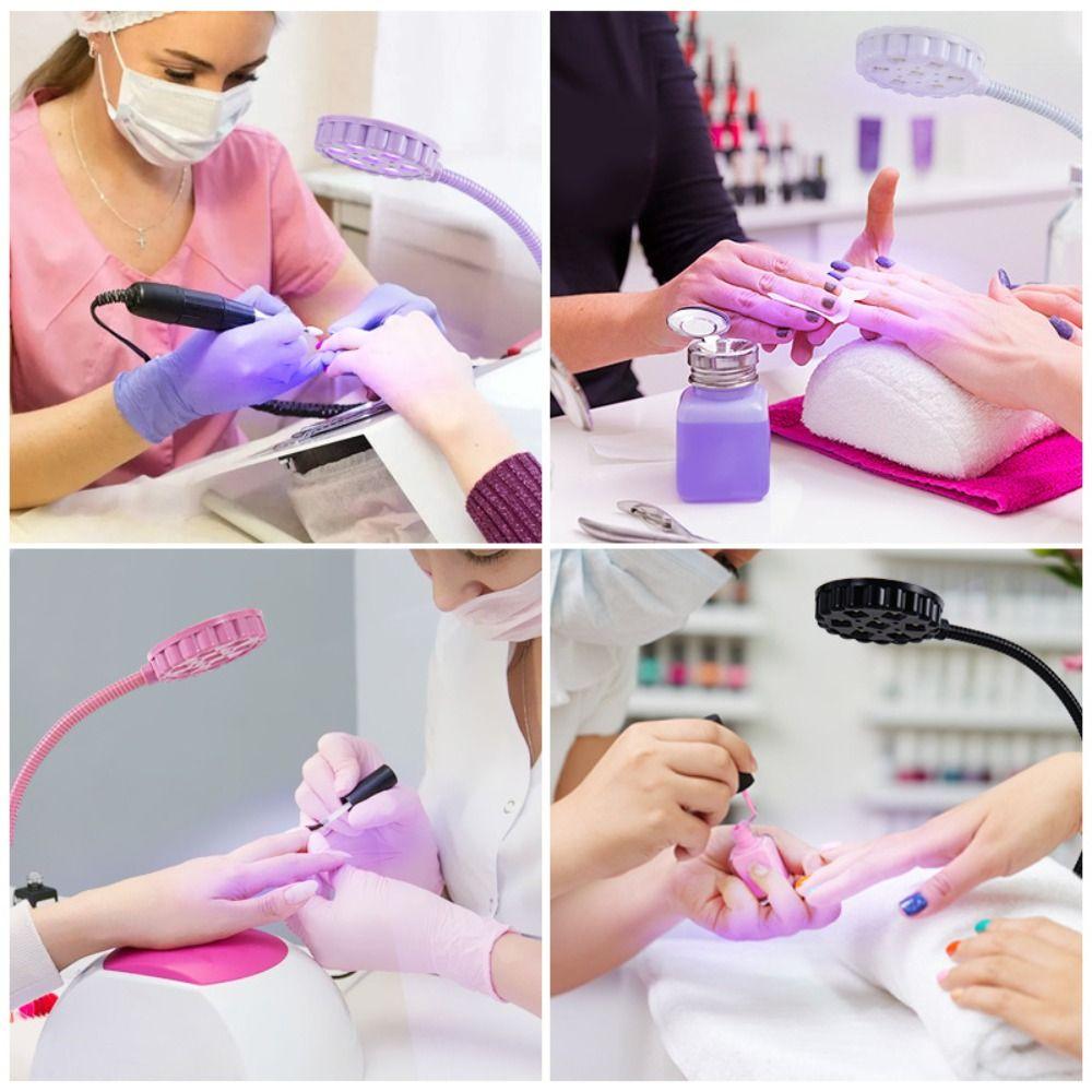 360 Degree Swivel LED Nail Lamp Gel Nails With Clip UV Nail Dryer Portable Nails Dryer Lamps for Curing All Gel Nail Polish