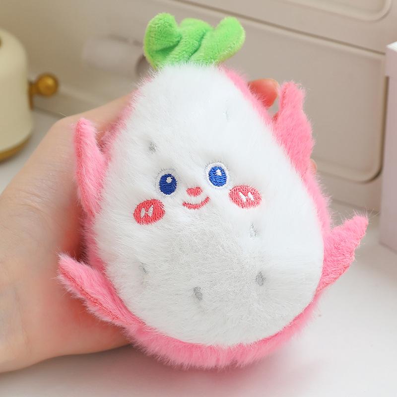 Cute Fruit Keychain Girls Bag Pendant School Bag Back Plush Toy Doll Wedding Throwing Doll