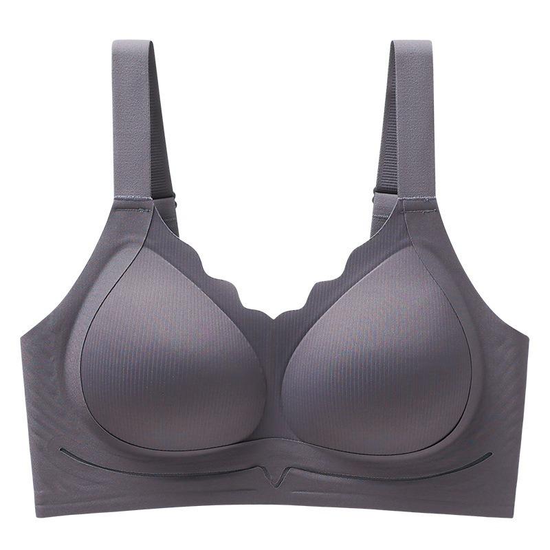 Plus Size Seamless Lifting Bra with Wide Straps, No Underwire