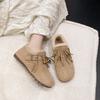 Women's fur one thick bottom heightening winter lightweight padded warm snow boots non-slip wear casual sports cotton shoes