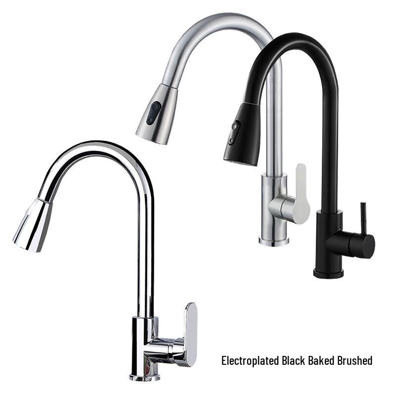 VEMUSE 304 Stainless Steel Pull-Out Kitchen Faucet