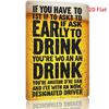 Retro If You Have To Ask If Its Still Too Early Metal Sign Tin Paintings Retro Style Wall Art Suitable for Bars Cafes