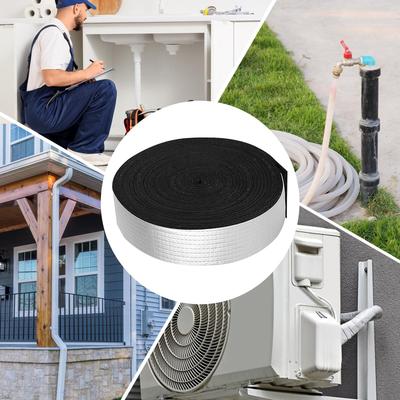 Mousse d'isolation de tuyau Scellage flexible Enveloppement Chauffage Refroidissement Enveloppement de tuyau en mousse Pour Portes Fenêtres Temps froid Hiver Climatiseur