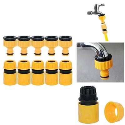 Hose Faucet Quick Connector 1/2” End Double Male Hose Coupling Joint Adapter for Hose Pipe Tube Water Gun Spray Nozzle