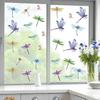 32 Pieces Dragonfly Window Clings Anti-Collision Window Decals Glass Alert Static Decals Prevent Birds Window Strikes for Glass Living Room Door