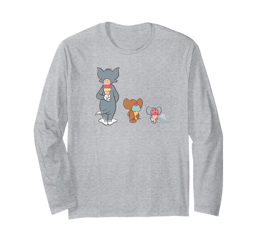 Tom and Jerry Ice Cream Secret Long Sleeve T-Shirt