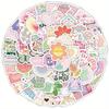 100pcs Pink Stickers Danish Paste Adhesive Decals for Planners Journals and DIY Crafts Perfect for Scrapbooking and Your Items