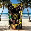 Borussia Dortmund Beach Towel Super Soft Absorbent Comfortable Lightweight Perfect For Traveling Yoga Camping And Swimming