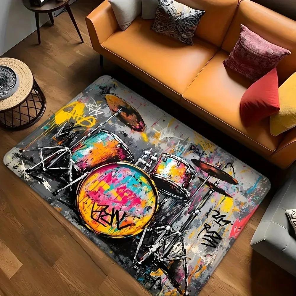 1 Stück Baufahrzeug Muster Fußmatten Küchenteppiche Rutschfest Pop Wohnzimmerteppiche Badematte Teppich für Zuhause Spüle Wäsche Dekor